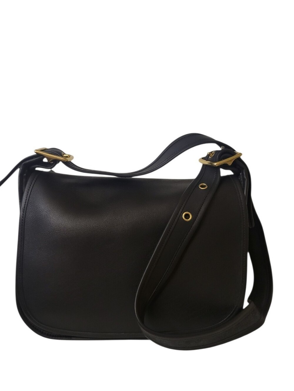 Vintage Coach Black Patricia Legacy Messenger Style Crossbody/Shoulder Bag
